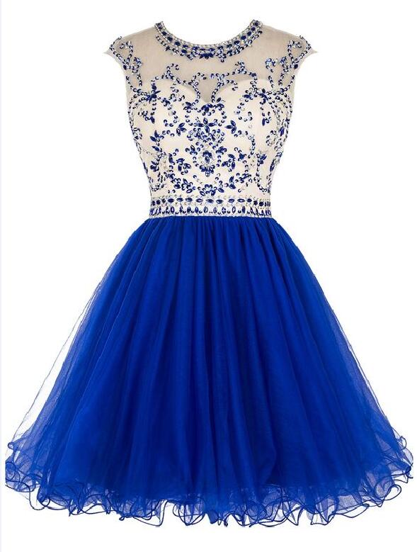 Sexy Open Back Homecoming Dress, Royal Blue Homecoming Dress, Short Homecoming Dresses, 2017 Homecoming Dress, Short Prom Dresses, Homecoming
