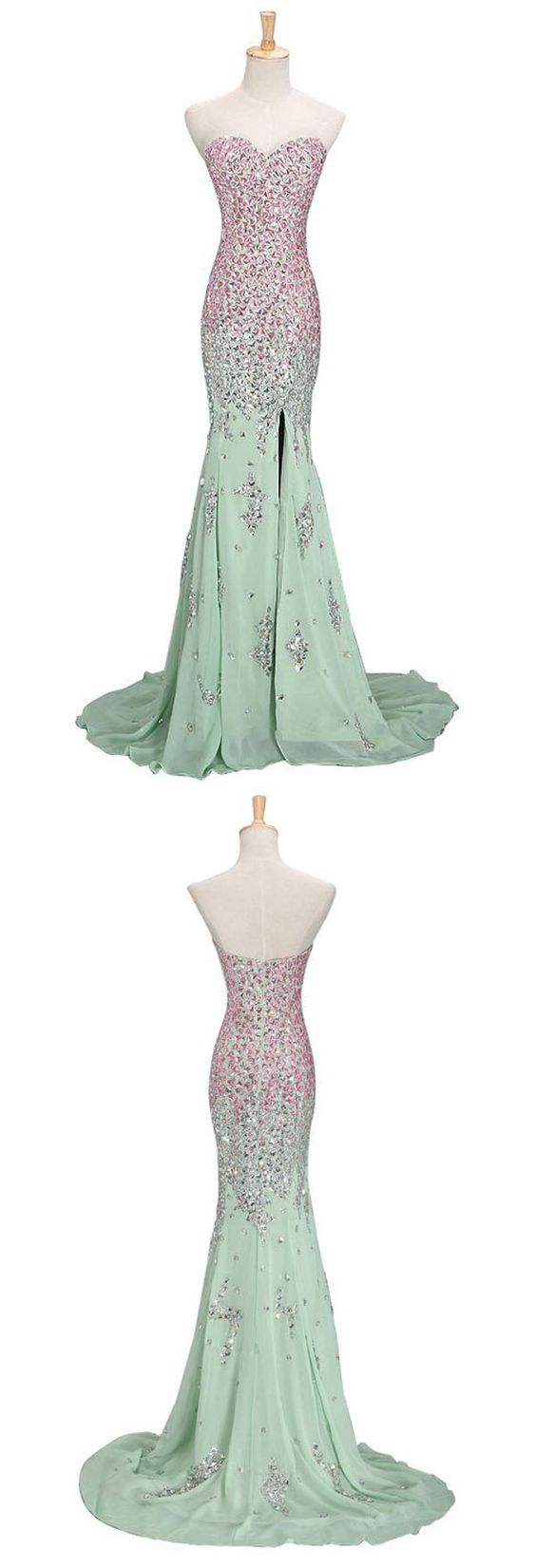 Prom Dress, Prom Dresses,prom Dress,prom Dresses,charming Prom Dress,mermaid Formal Dress,mint Green Prom Gown For Teens