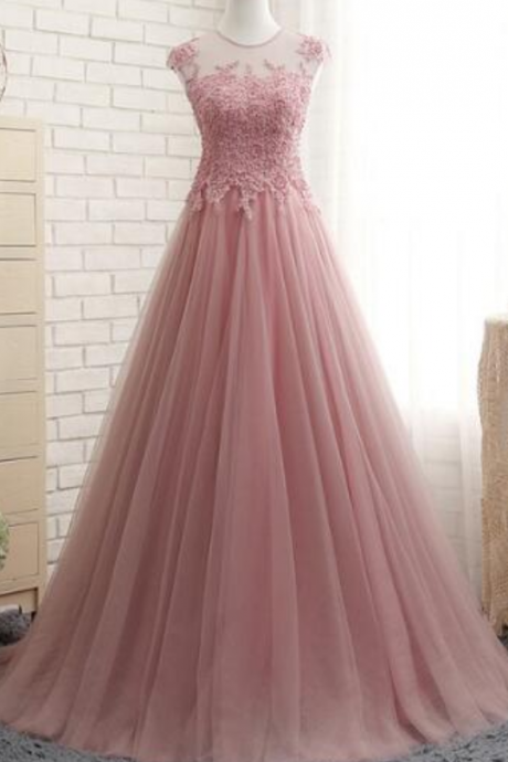 Real Photos Long Prom Dresses Floor Length Tulle With Lace Vestido De Formatura Longo Party Dresses Evening