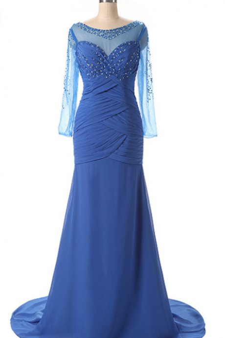 Arrive At The Party Ball Gown, The Beading Gown, And The Real Picture Of The Chiffon Gown Is A Beautiful Evening Dress