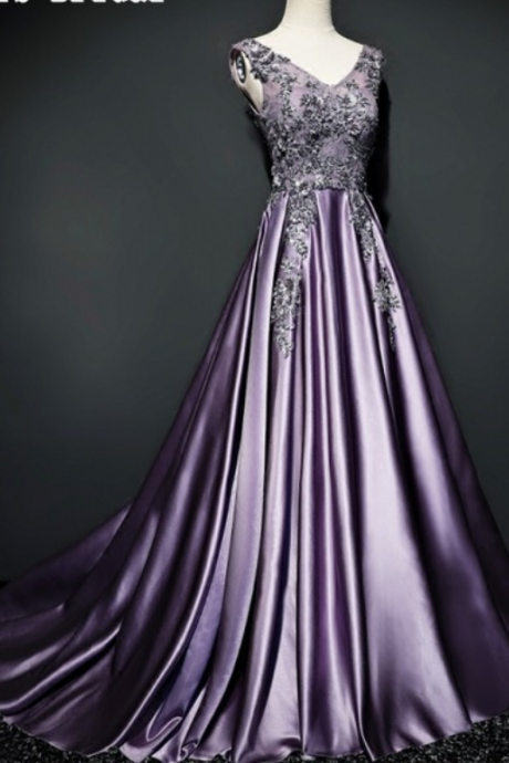 Lace Fashion Evening Dress In The Marriage Of Women In Satin Evening Gown Formal Dress Ball Gown