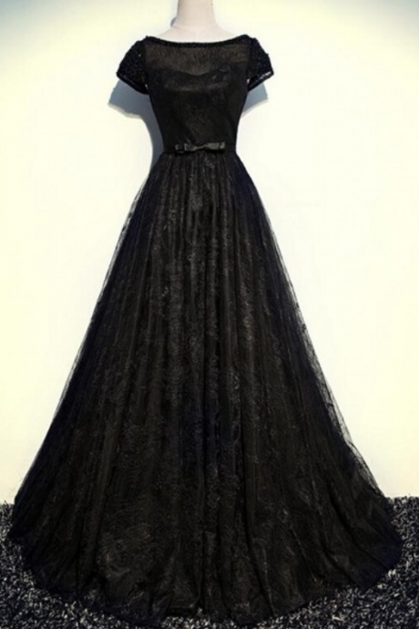 The Sexy Black Lace Pajama Party Gown Was Worn In A Formal Evening Gown By A Pretty Woman