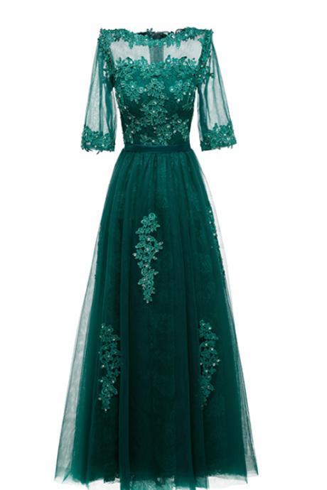 The Engagement Ring, As The Blue-green Bride's Dress For Dubai's Long Costume Party Lace Dress, Is A