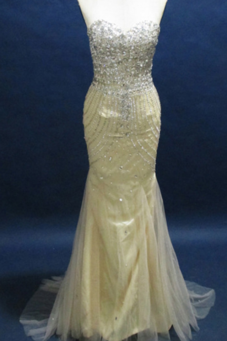 The Real Mermaid Dress Comes Out In The Evening Gown Of A Tulle Gown Evening Dresses