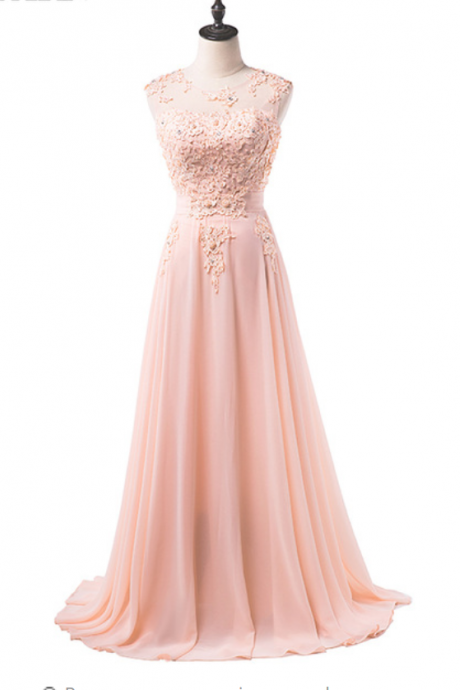 To A Formal Evening Gown With A Dress And Elegant Pink Lace Chiffon - A Woman's Prom Gown