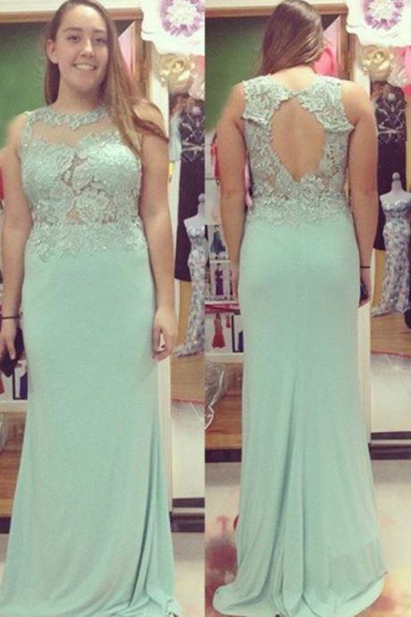 Beading Appliques Stretch Satin Prom Dresses Prom Gowns,prom Dresses