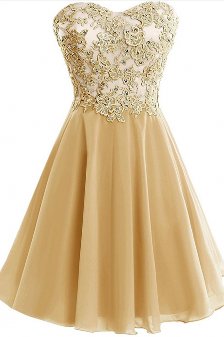 Sweetheart Homecoming Dresses,sweetheart Short Applique Formal Cocktail Dress Homecoming Party Dresses