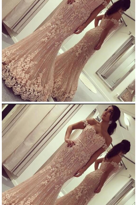 Prom Dresses, Evening Dress, Formal Dress, Pink Evening Dress, Beaded Evening Dress, Luxury Evening Dress,pd1613