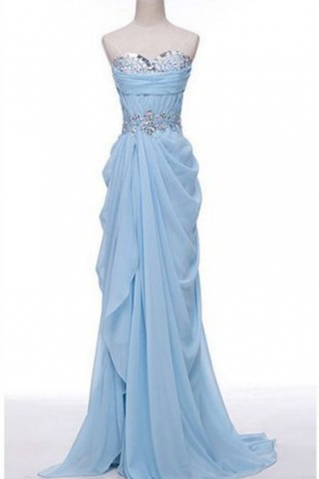 Prom Dress Evening Dress Prom Gowns, Formal Women Dresses,blue Party Dress, Mermaid Evening Dresses