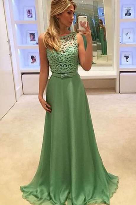 Prom Dresses,prom Dress,mint Green Prom Dress , Formal Gown With Lace
