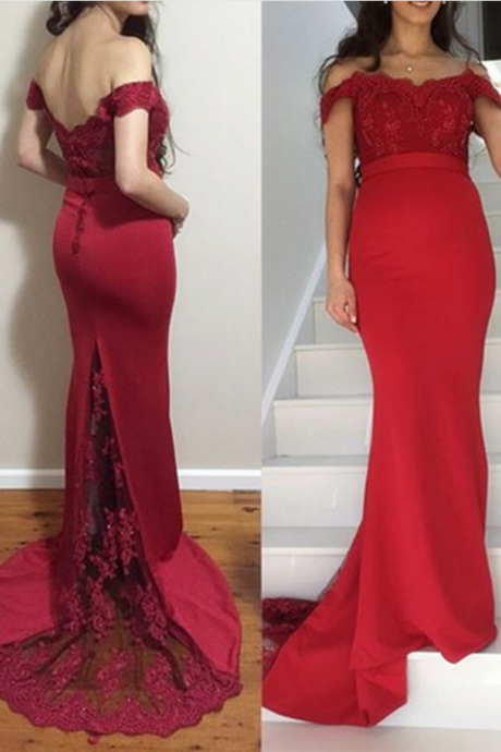 Pregnant Evening Dress,red Evening Dress,plus Size Evening Dress,lace Evening Dress,woman Evening Dress