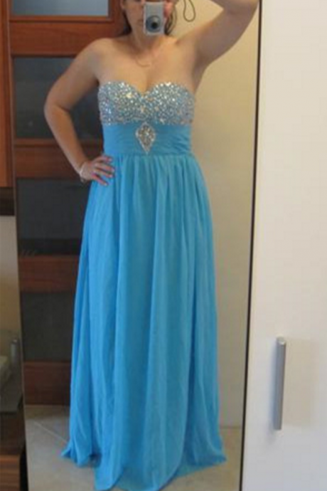 Ice Blue Prom Dress Formal Occasion Dress