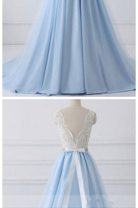 A-line Modest Prom Dresses,princess Prom Dress