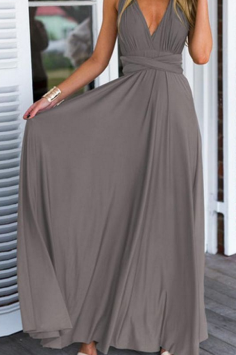 Prom Gown,pretty Prom Dresses,gray Prom Gown,simple Prom Gown,grey Bridesmaid Dress, Evening Dresses,fall Prom Gowns