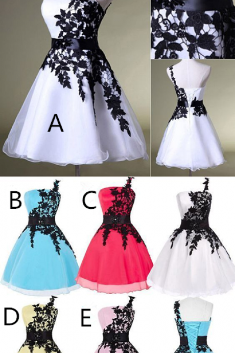 Elegant Short Ball Gown Lace Prom Dresses,lace Homecoming Dresses