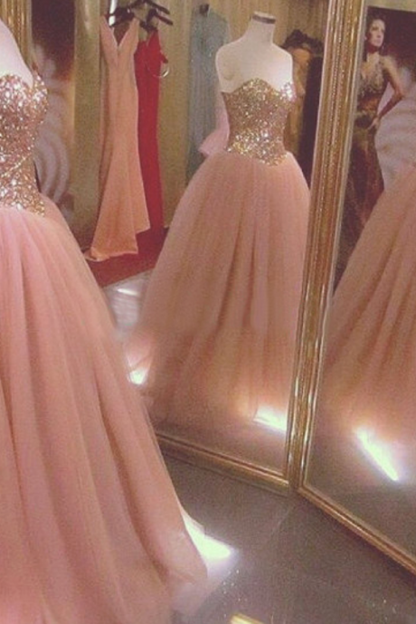 Quinceanera Dress, Sweetheart Quinceanera Dress, Crystal Quinceanera Dress, Tulle Quinceanera Dress, Party Dresses