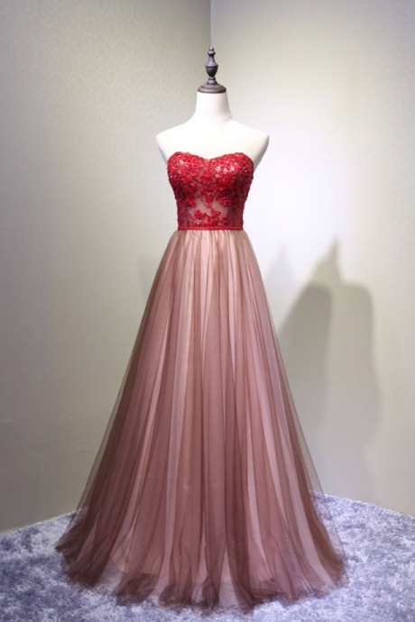Prom Dress , Charming Handmade Party Gown, Prom Dress