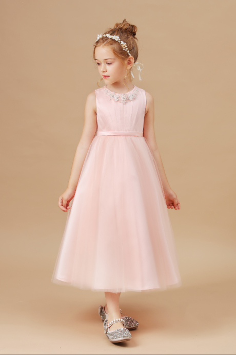 flower girl dresses, Kid Dress For Girl Birthday Christmas Clothes Party Costume Children Wedding Party Prom Princess Kids Baby Banquet Clothes