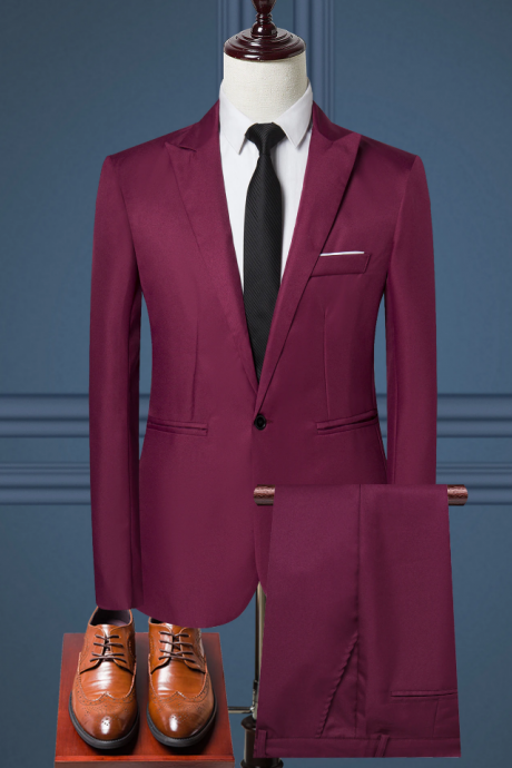 Fashion business trend men's suits, gentlemen's youth fashion suits