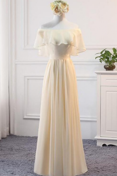 Prom Dresses,chiffon Bridesmaid Dress Long Party Gowns Prom Dresses