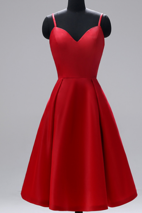 Prom Dresses,suspender Leaky Back Red Dress Evening Dress Dress
