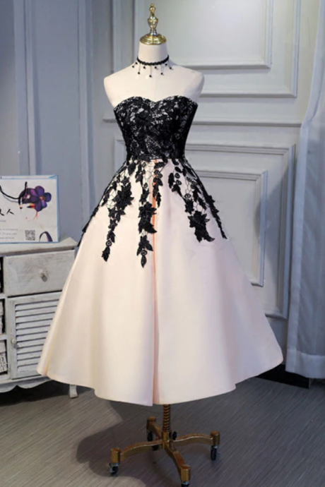 Prom Dresses, Lace Short Prom Dress, Lace Evening Dress