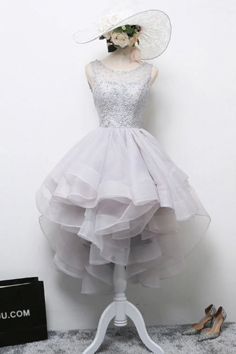 Prom Dresses,neck Tulle Lace Short Prom Dress, Formal Dress