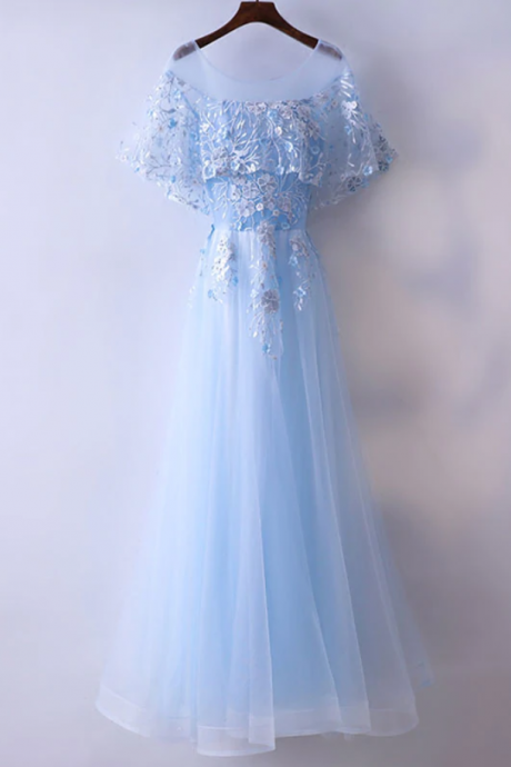 Prom Dresses, Tulle Lace Long Prom Dress, Evening Dress