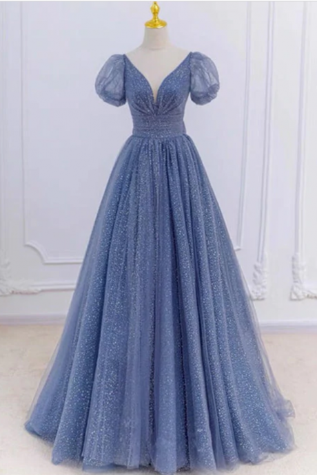 Prom Dresses,princess Sparkly Prom Dresses With Sleeves