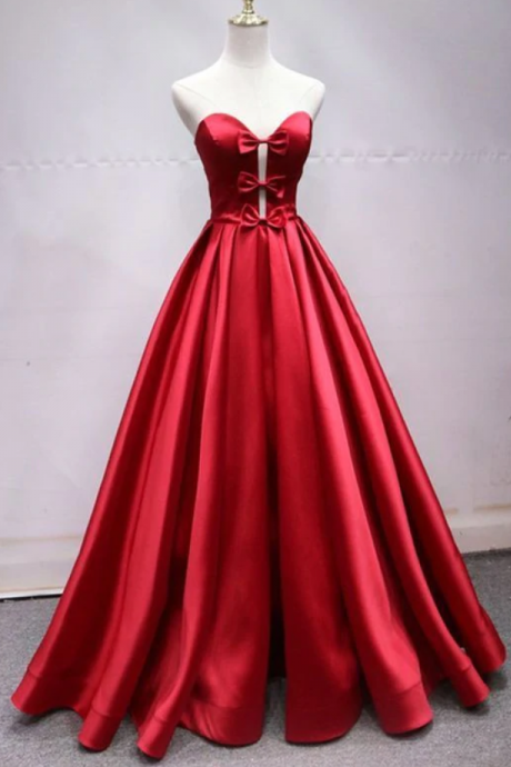 Prom Dresses,long Party Dress, Satin Long Formal Gown ,prom Dress