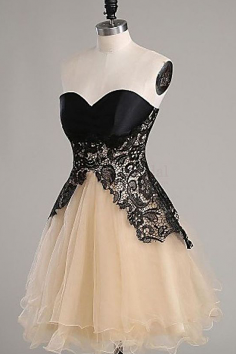 Lace Prom Dress,sweatheart Prom Dress,cute Homecoming Dress,short Prom Dresscustom Prom Dress,elegant Wowen Dress,short Party Dress Tulle