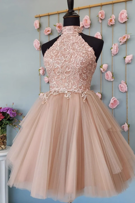 CUTE TULLE LACE SHORT DRESS PARTY DRESS Homecoming Dresses