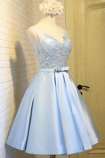 Light Blue Homecoming Dress, Cute Party Dress, Lovely Formal Dress 