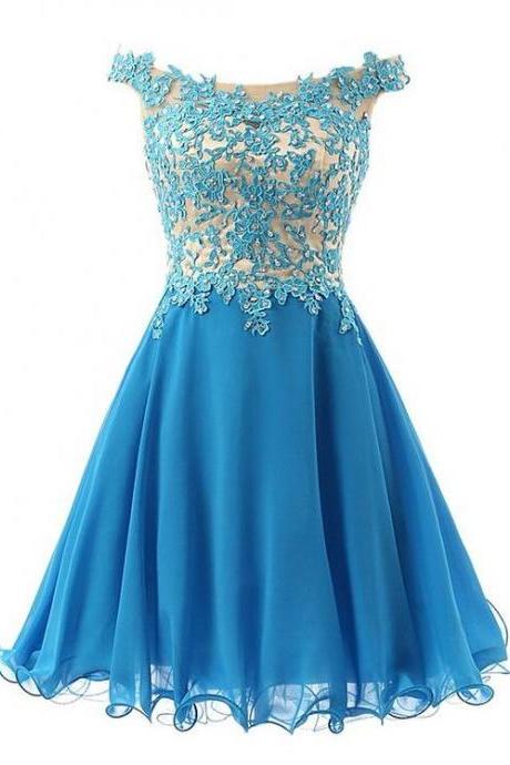 Royal Blue Homecoming Dress,lace Two Piece Homecoming Dress,short Party Dress,short Prom Dress For Teens
