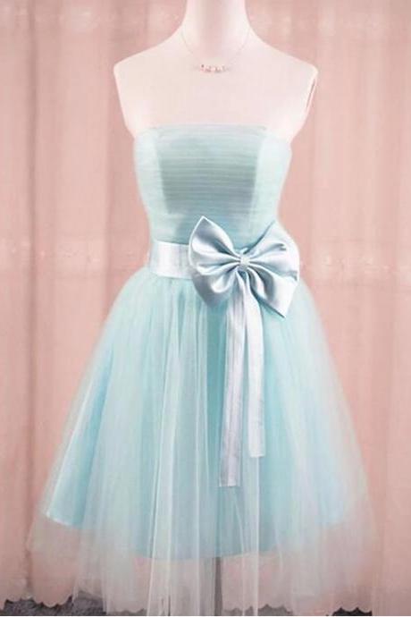 A Line Light Green Ruffle Short Homecoming Party Dress, Women Party Gowns ,sweet Prom Gowns