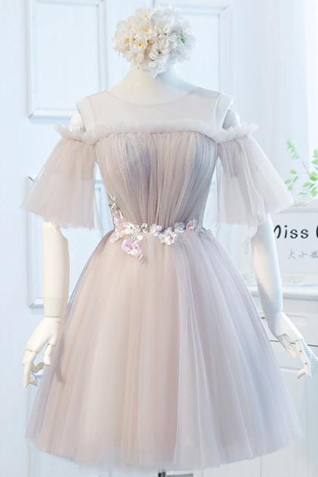 Cute Tulle Short Prom Dress, Homecoming Dress
