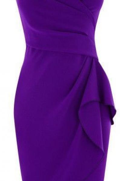 Purple sleeveless homecoming dress, Short Prom Dresses,sexy Party Dress