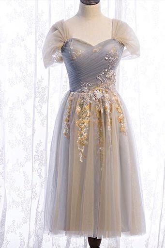 Homecoming Dresses,Sweetheart tulle lace Homecoming Dress, Short Prom Dresses