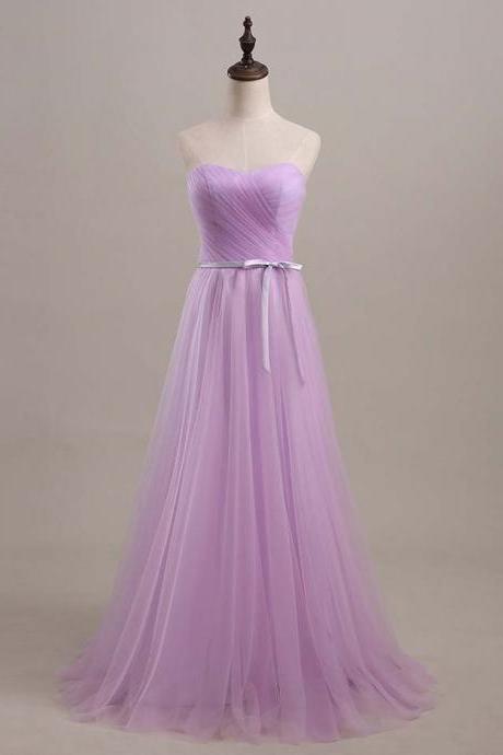 Long Bridesmaid Dresses, Tulle A Line Bridesmaid Dresses,dresses For Bridesmaid,long Formal Dresses