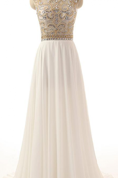 Chiffon Formal Prom Dress, Beautiful Long Prom Dress, Banquet Party Dress