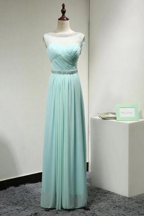 Simple Elegant Chiffon Formal Prom Dress, Beautiful Long Prom Dress, Banquet Party Dress