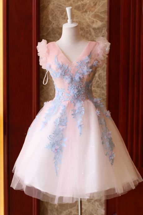Elegant Sweetheart Lace Tulle Homecoming Dress, Beautiful Formal Dress, Banquet Party Dress