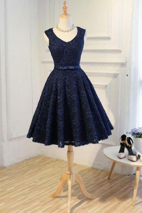 Elegant Sweetheart Lace Homecoming Dress, Beautiful Short Dress, Banquet Party Dress