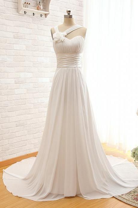 Elegant Off Shoulder Chiffon Formal Prom Dress, Beautiful Long Prom Dress, Banquet Party Dress