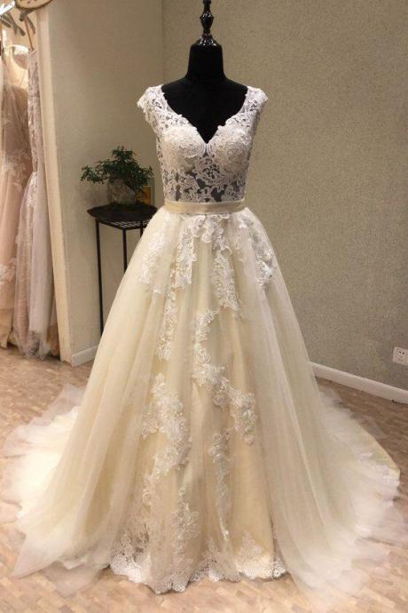 Elegant Sweetheart Ivory Tulle with Lace Beach Formal Prom Dress, Beautiful Long Prom Dress, Banquet Party Dress