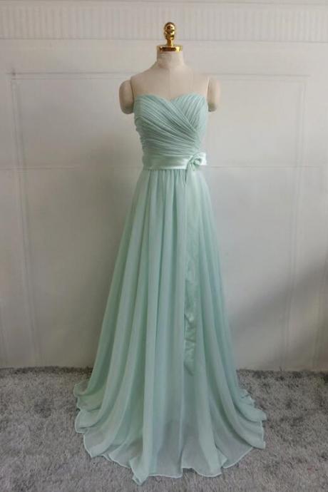 Elegant Sweetheart A-line Chiffon Simple Formal Prom Dress, Beautiful Long Prom Dress, Banquet Party Dress