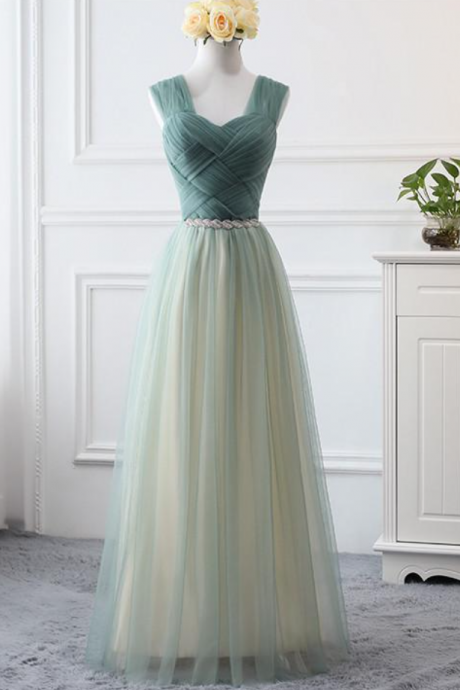 Prom Dresses,tulle A-line Gown, Party Dress, Evening Dress, Graduation Gown