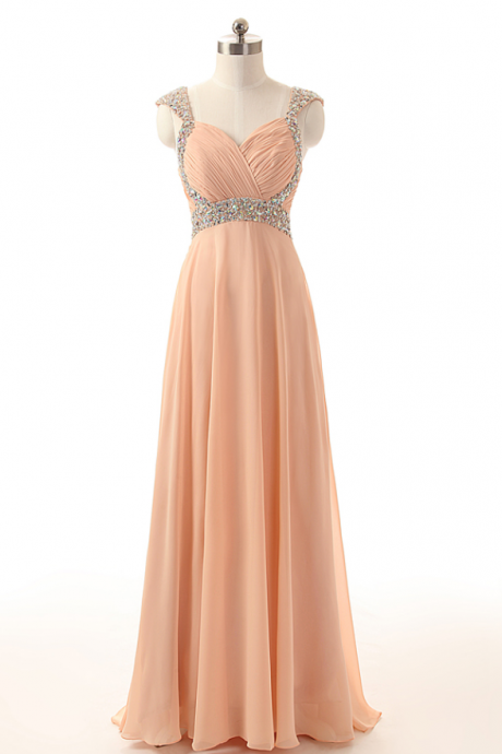 Prom Dresses,wedding Party Dresses, Champagne Bridesmaid Dresses, Long Elegant Bridesmaid Dresses