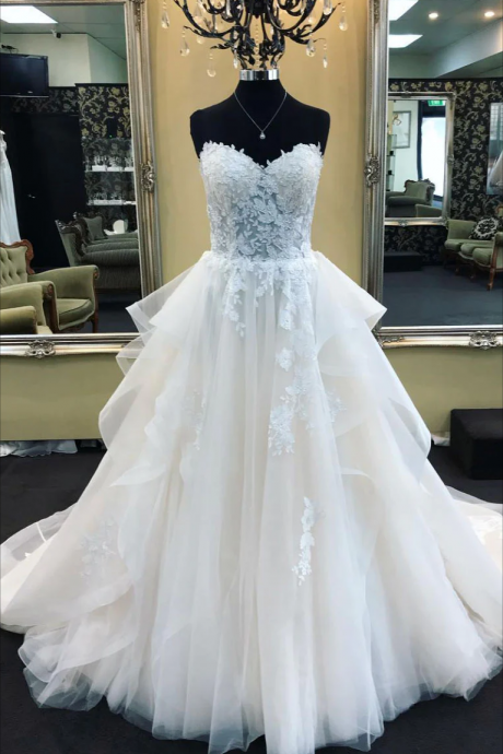 Sleek Mermaid Sweetheart Sheer White Floor-length Prom Dress for Women Ready to Ship main image 1