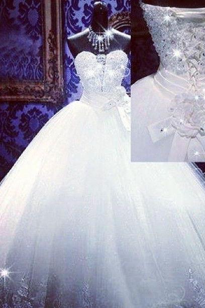 Wedding Dress,fashion Wedding Dress,princess Wedding Dress,pretty Bridal Dress,lace Wedding Dress,outdoor Wedding Dress, 2016 Wedding